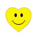 smile-face-yellow heart-stickers