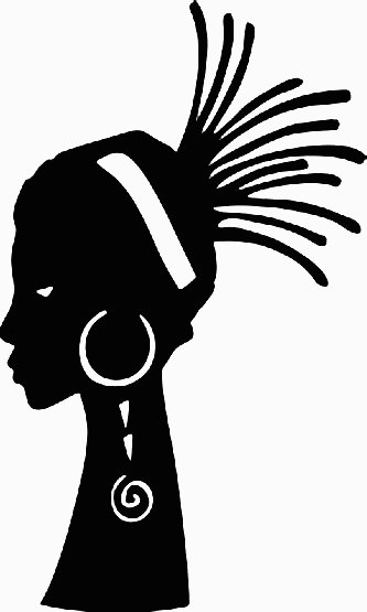 Copy of 2 African Faces Africa Decal 26