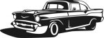 57 Chevy Die Cut Decal