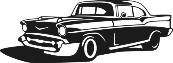 57 Chevy Die Cut Decal