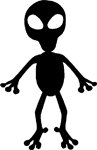 alien man sticker decal