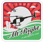 alt right safe place for hate sticker