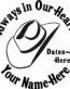 Always in Our Hearts Cowboy Hat Sticker