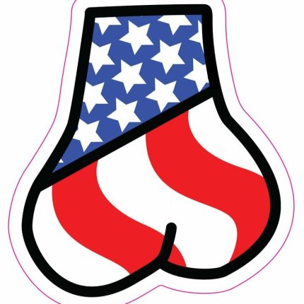 america has balls sticker