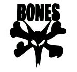 Bones Skater Skull Logo Sticker