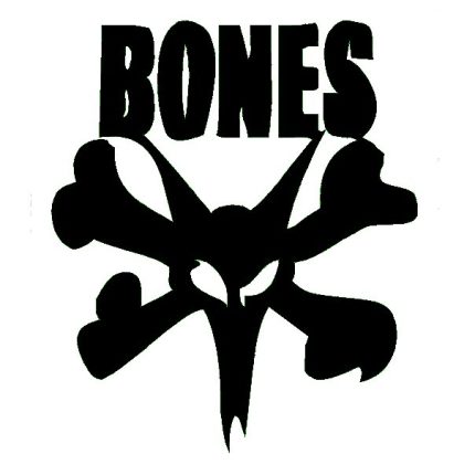 Bones Skater Skull Logo Sticker