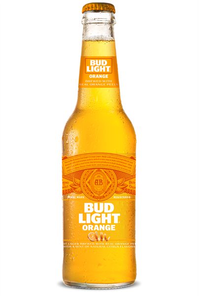 bud light orange bottle shaped sticker