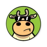 cool cow sticker