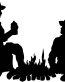 cowboy campfire decal