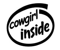 COWGIRL INSIDE Vinyl Sticker