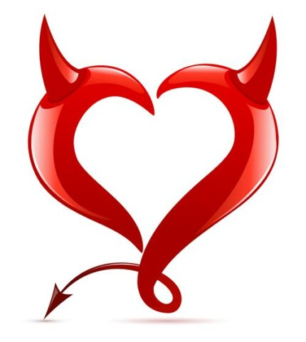 Devil Heart Color Decal