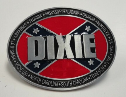 Dixie Rebel Flag Belt Buckle Southern Pride Buckle design sticker