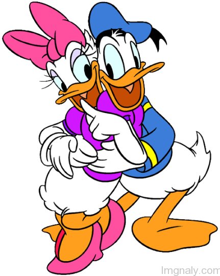 Donald-Duck-Hug-Daisy-Duck sticker