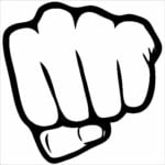 Fist Punch Funny Decal