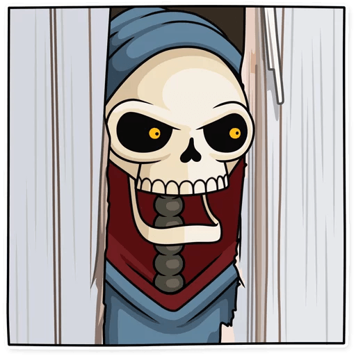 friendly death_grim reaper sticker 22