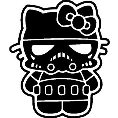 hello kitty storm trooper decal 2