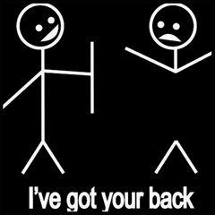 i got your back funny decal