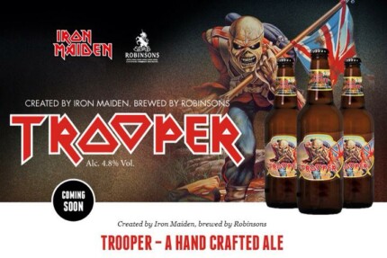 Iron Maiden Trooper Beer Horns Up Rocks