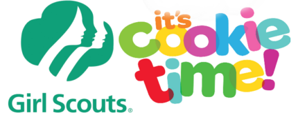its COOKIE TIME girl scout sticker 2