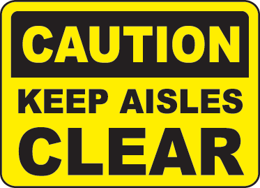 Keep Area Clear Signs and Decals 11