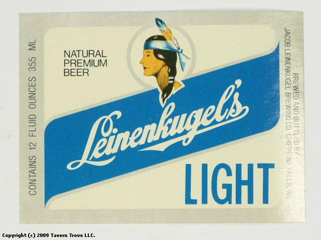 Leinenkugels Light Beer Label Decal