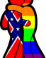 LGBT hug sticker