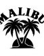 malibu diecut decal