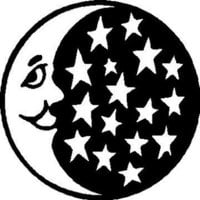 Moon and Stars Vinyl Die Cut Decal