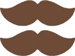 Mustache Sticker Set Style 3 Large