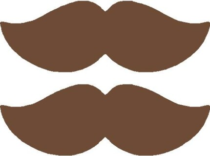 Mustache Sticker Set Style 3 Large