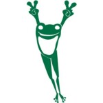 Peace Frog Decal 2