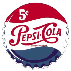 Pepsi Cola Bottle Cap Decal 2