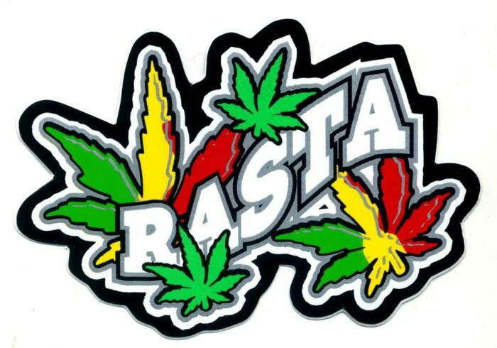 Rasta Reggae Cannabis Peace Sticker