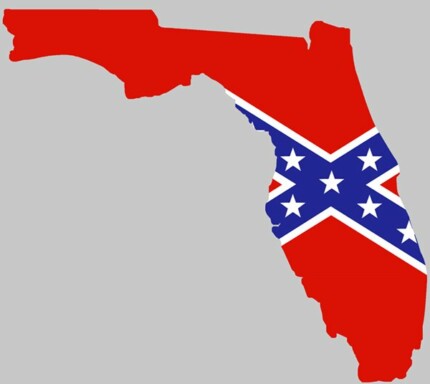 Rebel Flag Florida sticker