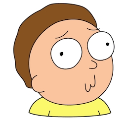 rick_and_morty_MORTY HEAD STICKER