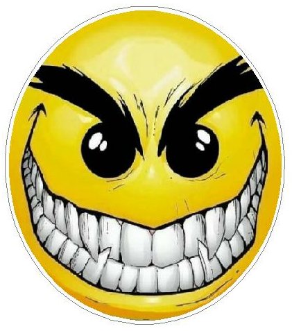Smile Evil Face Sticker