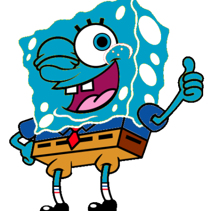 Spongebob Smurf Decal