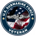 US Submarine Dolphin NAVY Color Logo STICKER