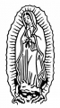 Virgin Mary Lady Guadalupe Madonna 2 Vinyl Decal