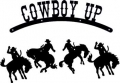 Wind Chime Cowboy Up Decal