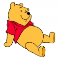 Winnie Pooh sitting sticker