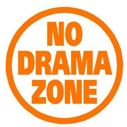 No Drama Zone Decal