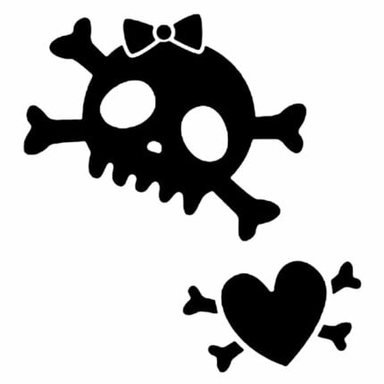 Skull Decal Sticker 16