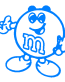 M&M Plain diecut car decal