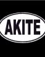 Akite Oval Dog Decal