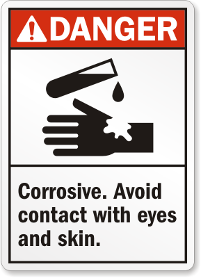 Avoid Eye Contact ANSI Danger Sign