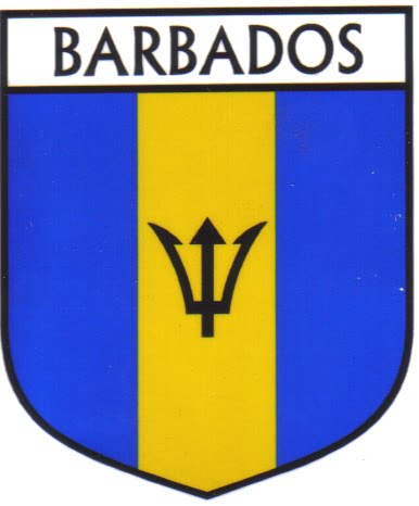 Barbados Flag Crest Decal Sticker