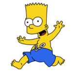 bart-simpson-SWIM TRUNKS Sticker