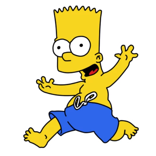 bart-simpson-SWIM TRUNKS Sticker