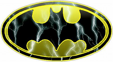 Bat Oval Lightning Sticker
